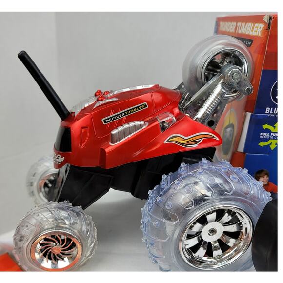 2 Radio Controlled Battery Operated 360 Degree Spin Play Vehicles LED Lights - Picture 2 of 10